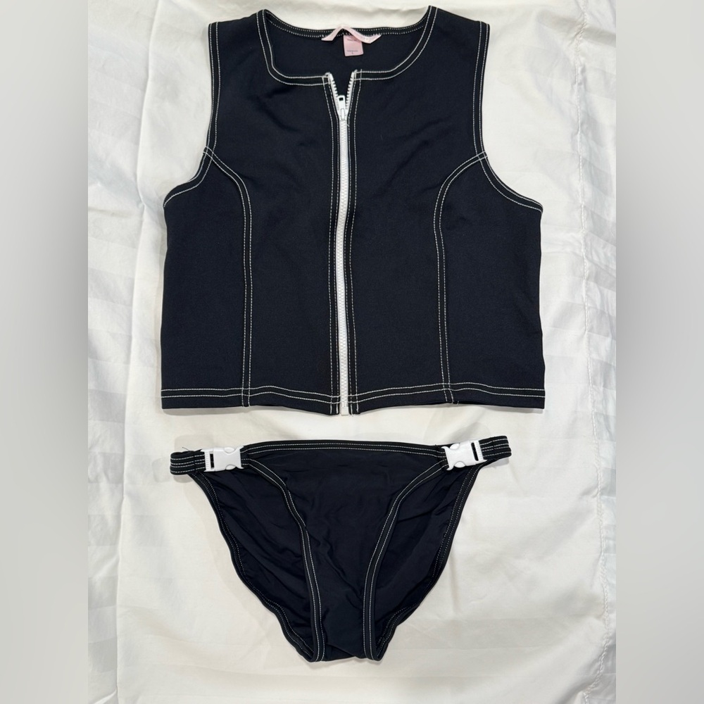 Vintage Y2K Victoria’s Secret Zip Front Tankini L
